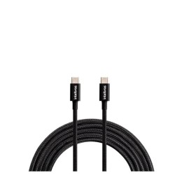 Cabo USB-C USB-C 1,5m Nylon Preto Intelbras EUCC 15NP