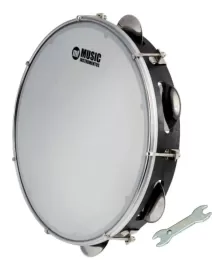 Pandeiro Profissional - PHX Abs Preto 10" Pele Preta