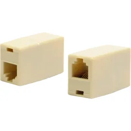 Emenda RJ11 F�mea para RJ11 F�mea 6x4 Bege Storm