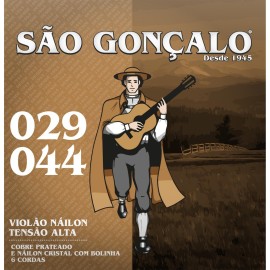 Encordoamento para Violo So Gonalo de Nylon Tenso Pesada com Bolinha