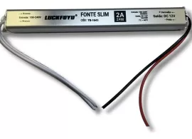 Fonte Chaveada Ultra Slim 12V 24V 2A Perfil Fita Led