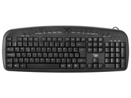 Teclado Multimdia USB MKL-101 Preto FORTREK