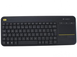 Teclado Logitech Multimídia Sem Fio USB K400 Plus 