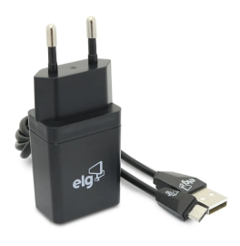 Kit Carregador de Parede Micro Usb  Elg KT510wc