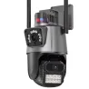 C�mera Ip Wi-fi 360� Controle Ptz Vis�o Noturna Lente Dupla