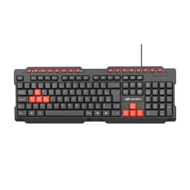 Teclado Gamer C3tech Kg-10v2bk Multim�dia Usb Abnt2 - Preto/vermelho
