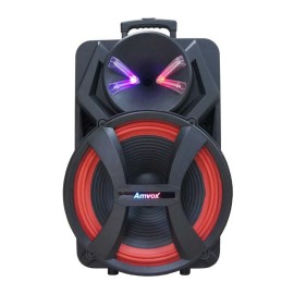 Caixa Amplificada Amvox Led Bluetooth Recarregvel USB Auxiliar Bivolt 1100W ACA 1100 DEZOITO (apenas retirada em loja)
