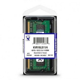 Memria Kingston 4GB 1600Mhz DDR3 p/ Notebook CL11 - KVR16LS11/4