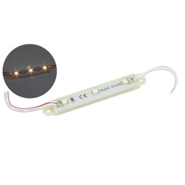 Mdulo c/3 LEDs IP65 3528 66x12x7 - 12V - Branco Frio 
