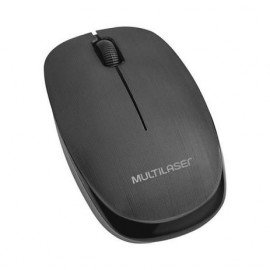 Mouse Multilaser sem fio 2.4 ghz 1200 dpi usb preto mo251